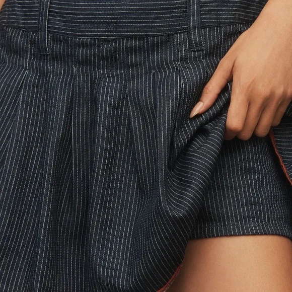 Pilcro Sleeveless Pleated Denim Romper - Picture 4 of 5